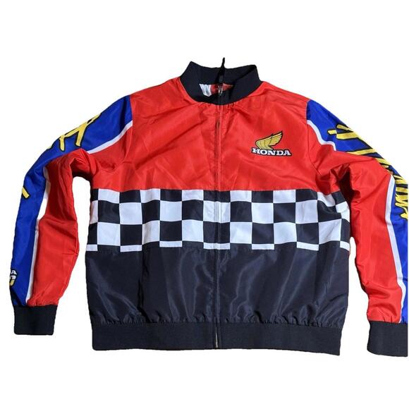 Forever 21 Jackets & Blazers - Forever 21 Vintage Inspired Honda 500 Windbreaker Racing Jacket size XL